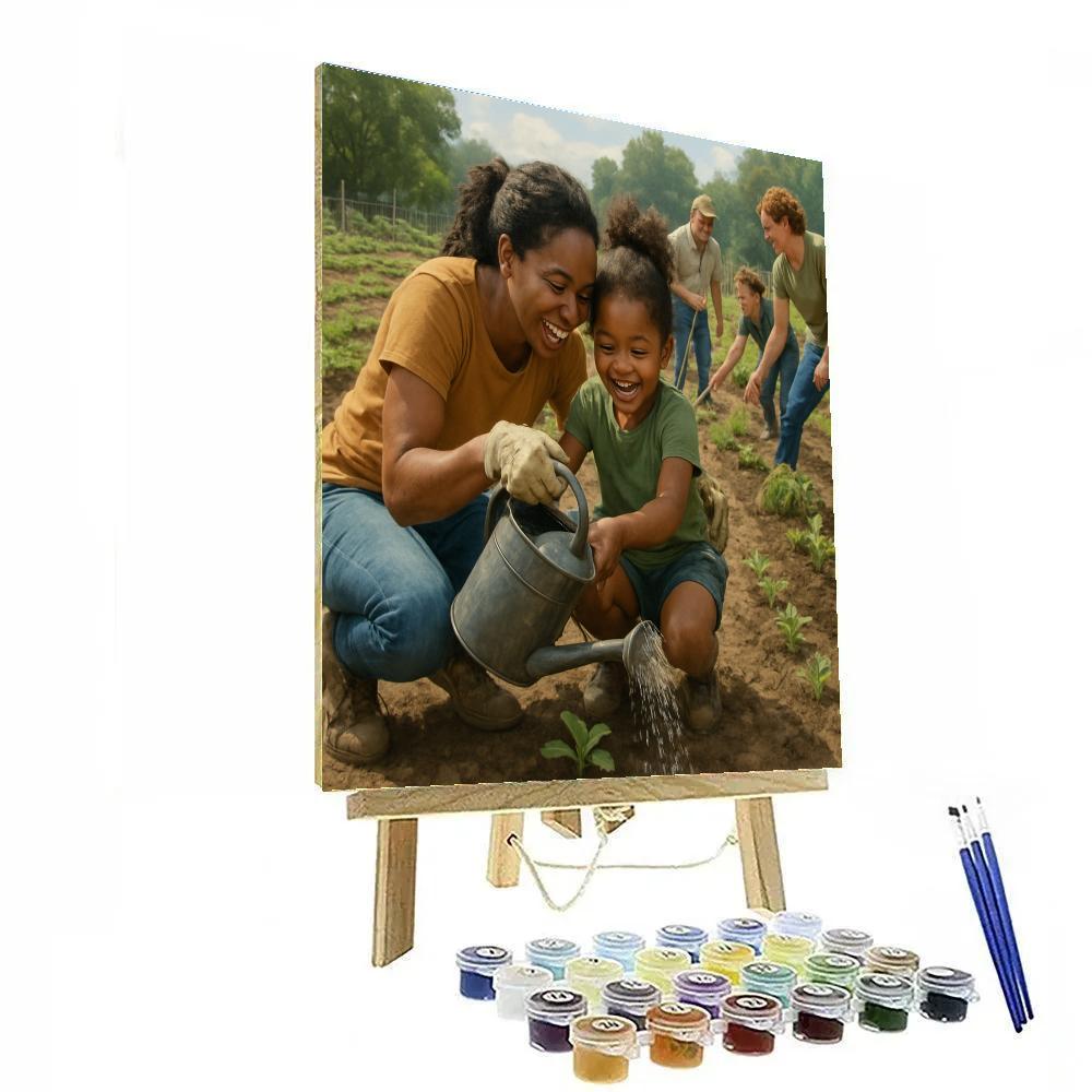 Volunteer Garden Team paint by numbers