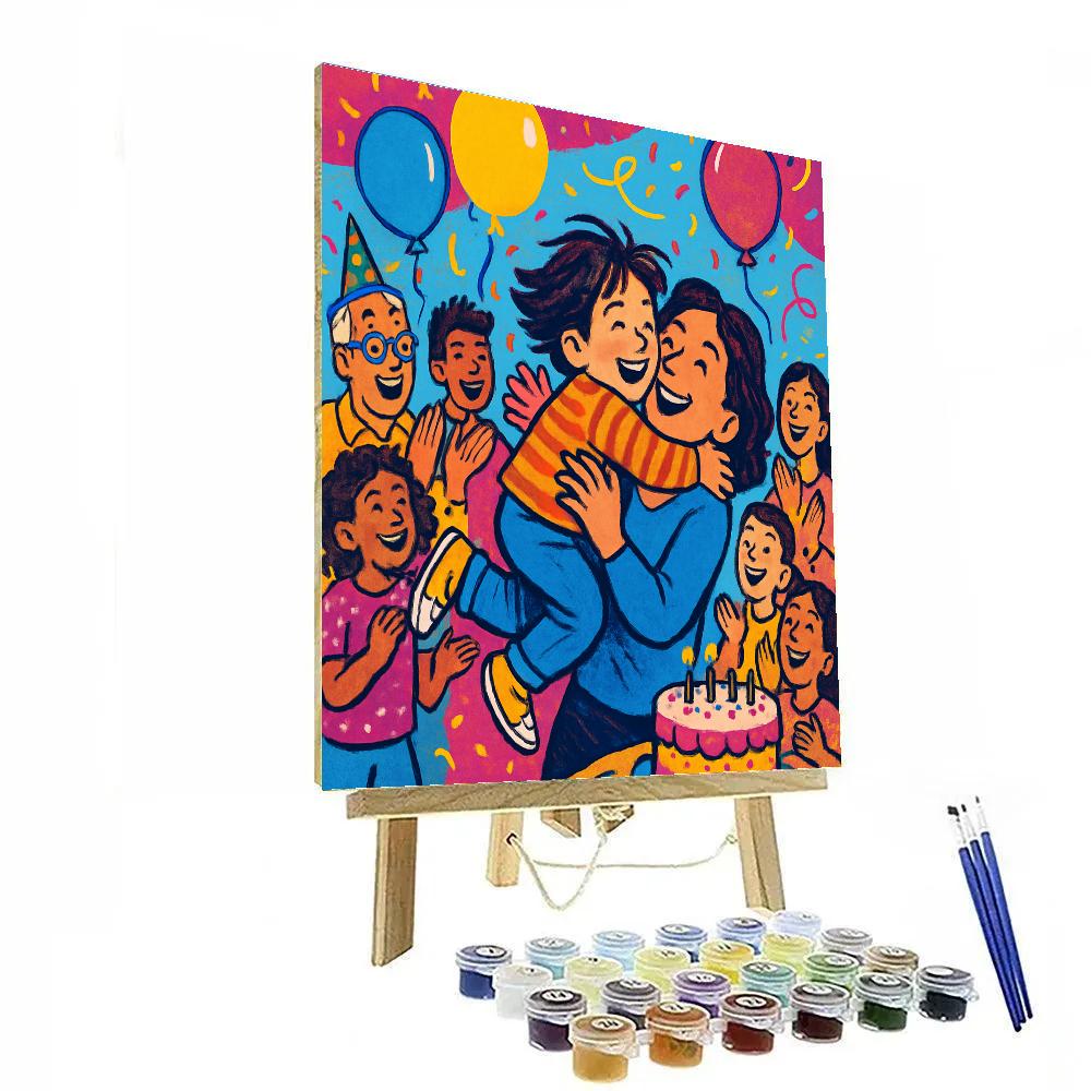 Birthday Surprise Party painting number kit