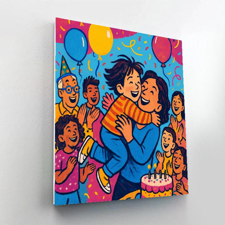Birthday Surprise Party painting number kit
