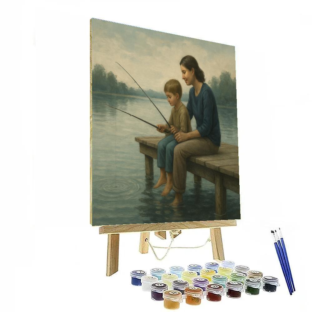 Fishing Pier Patience Paint by numbers kits