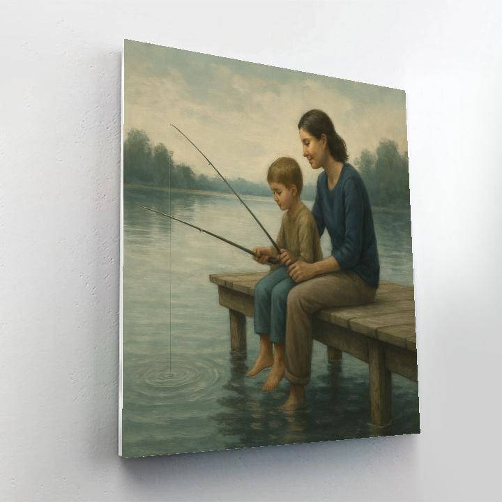 Fishing Pier Patience Paint by numbers kits