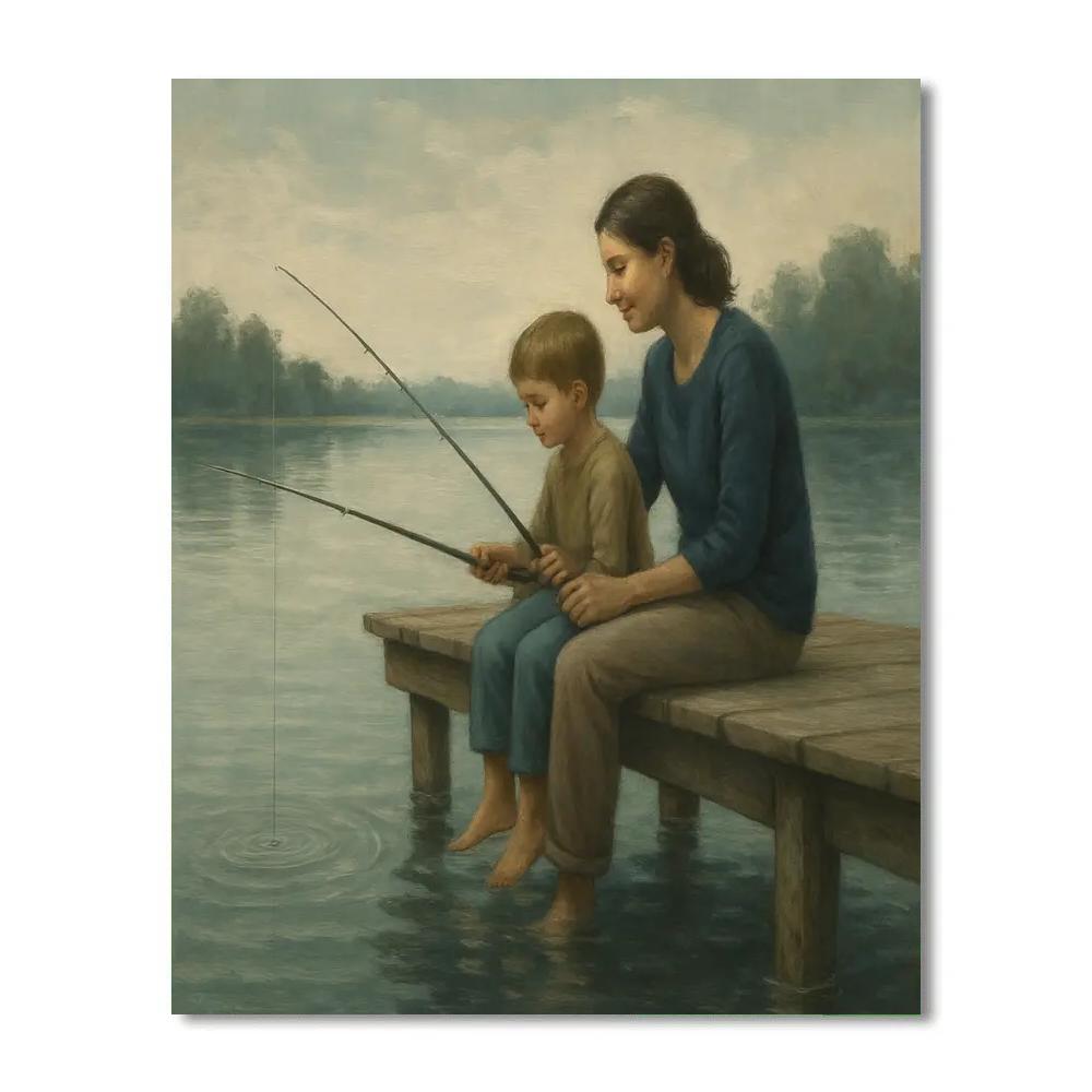 Fishing Pier Patience Paint by numbers kits
