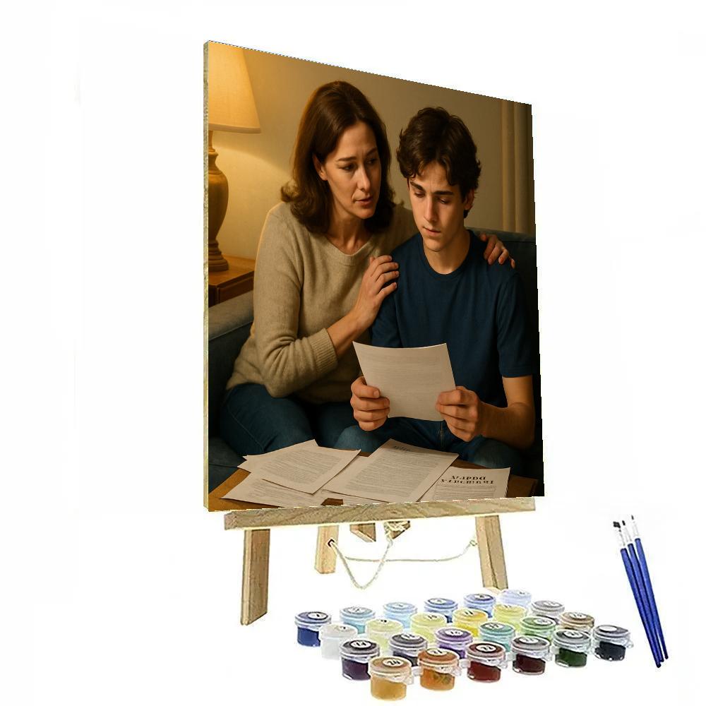 Late Night Homework Encouragement paint by number