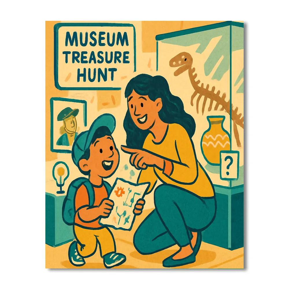Field Trip Museum Treasure Hunt painting number kit