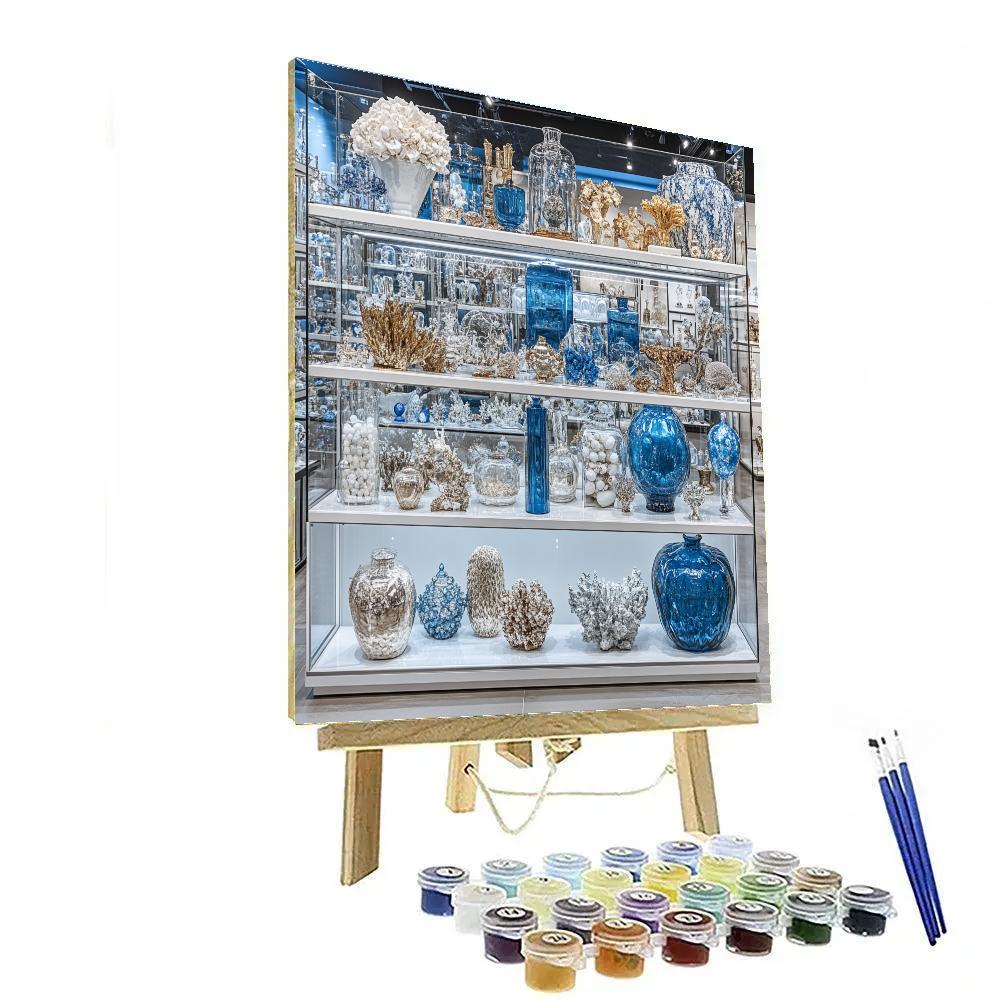 Hirst Inspired Curated Cabinet paint by numbers