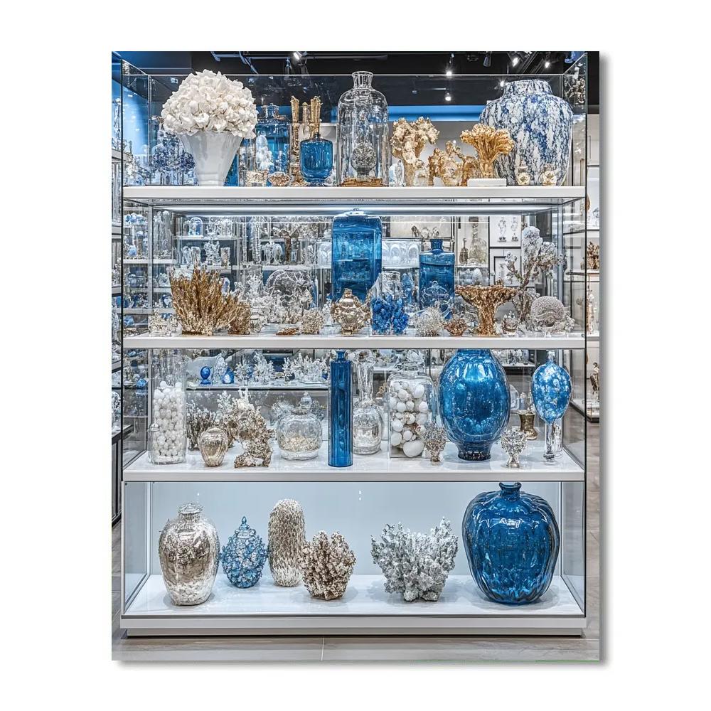 Hirst Inspired Curated Cabinet paint by numbers