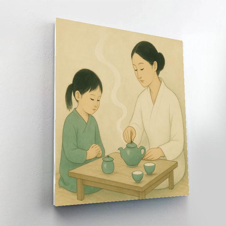 Quiet Tea Ceremony Numbered painting kits