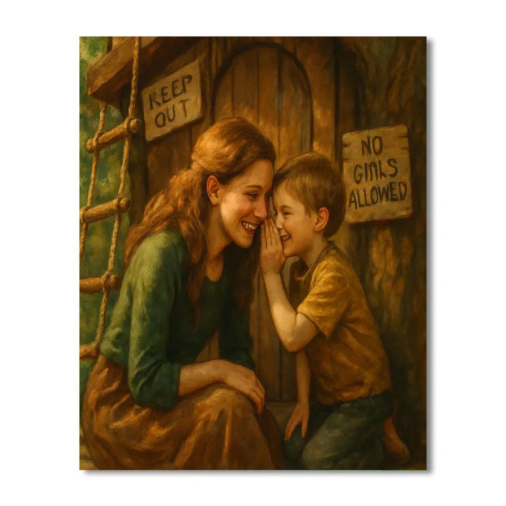 Treehouse Whisper Council painting number kit