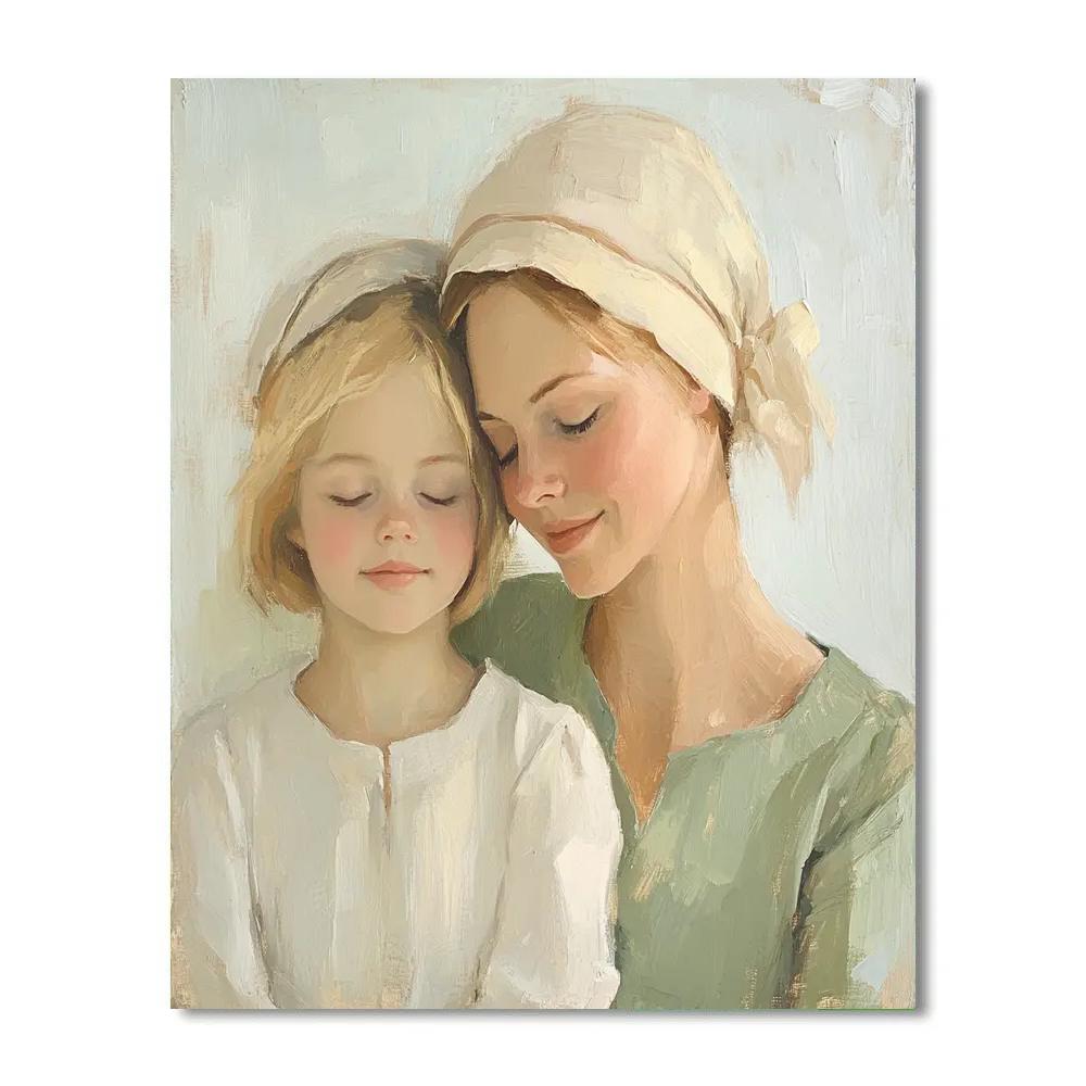 Modersohn Becker Inspired Mother And Child Numbered painting kits