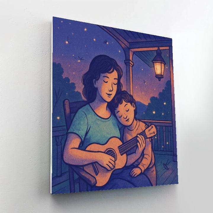 Bedtime Song On The Porch paint by color