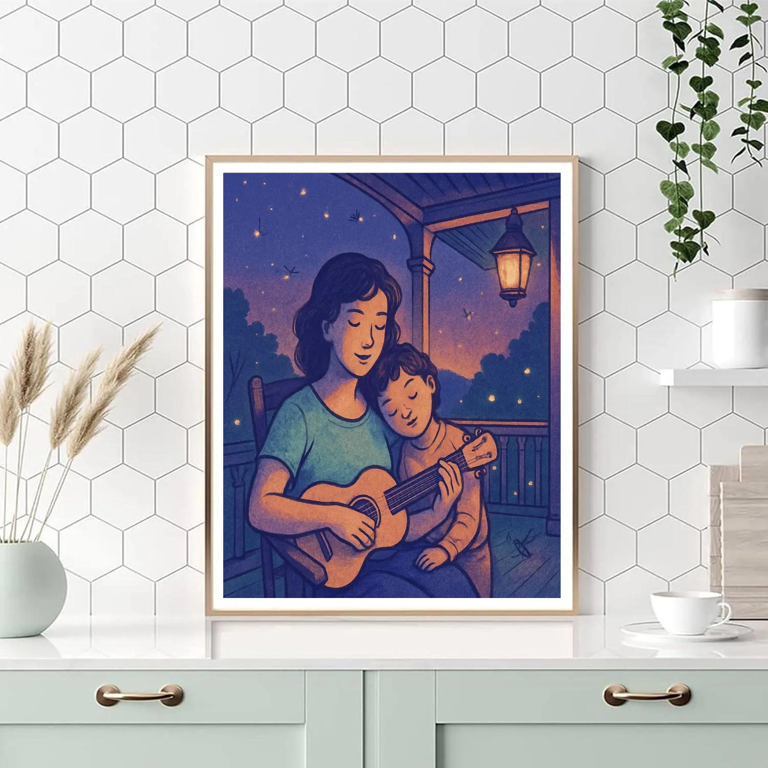 Bedtime Song On The Porch paint by color