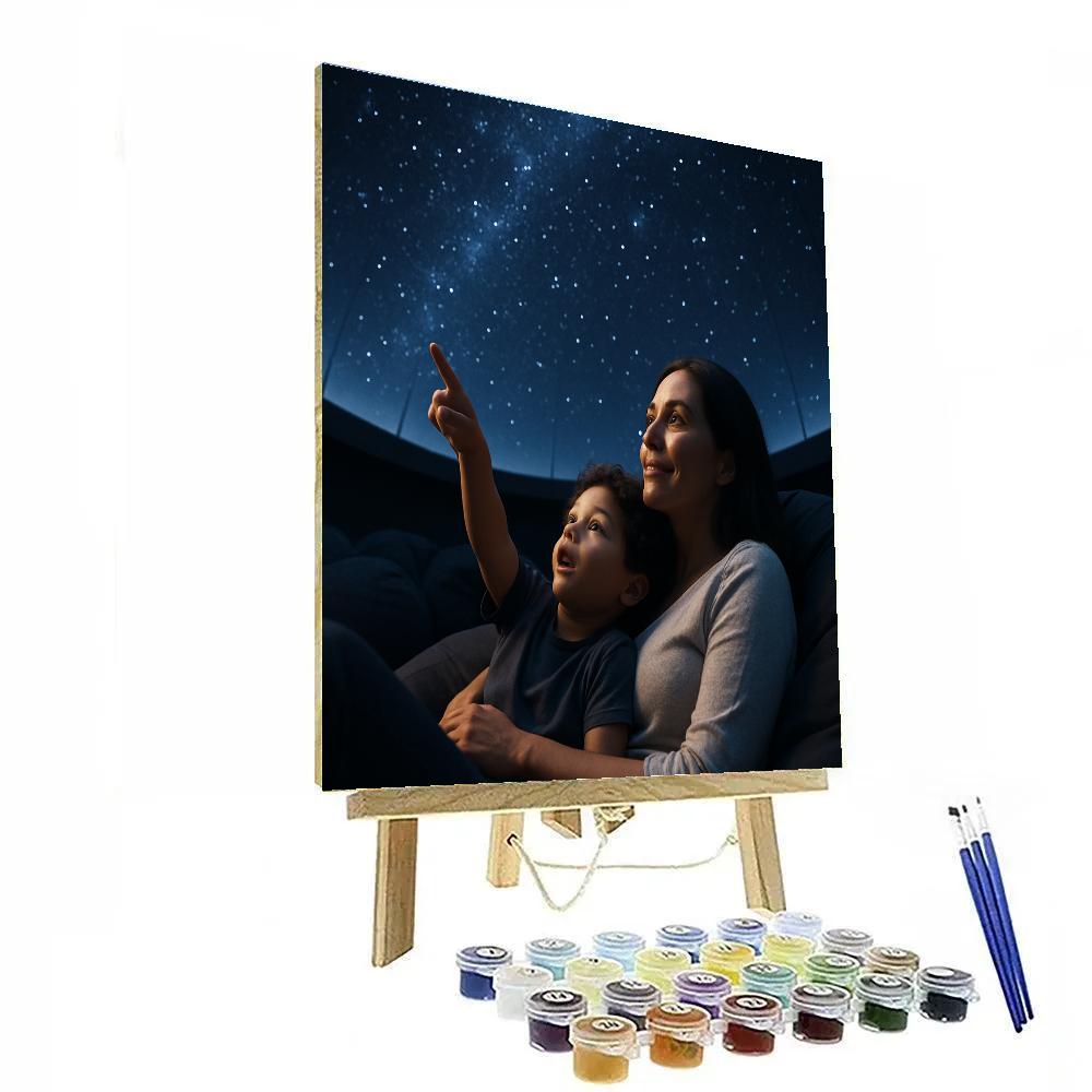 Museum Planetarium Snuggle Painting by numbers kit