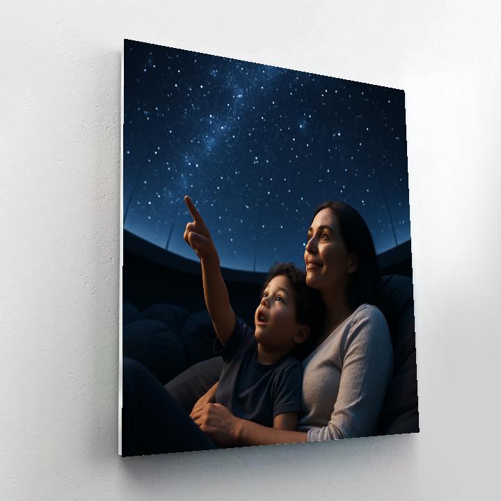 Museum Planetarium Snuggle Painting by numbers kit