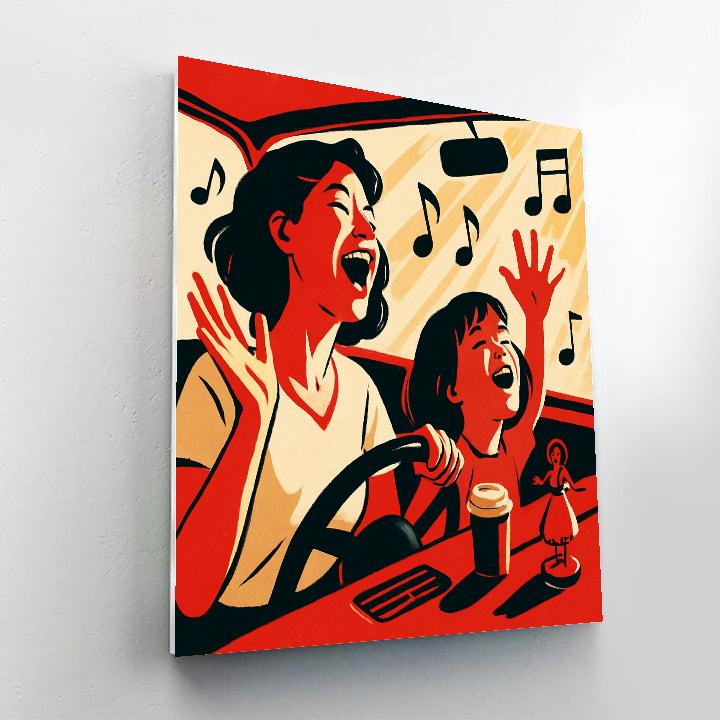 Carpool Karaoke Smile Number painting