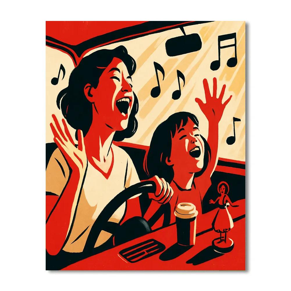 Carpool Karaoke Smile Number painting