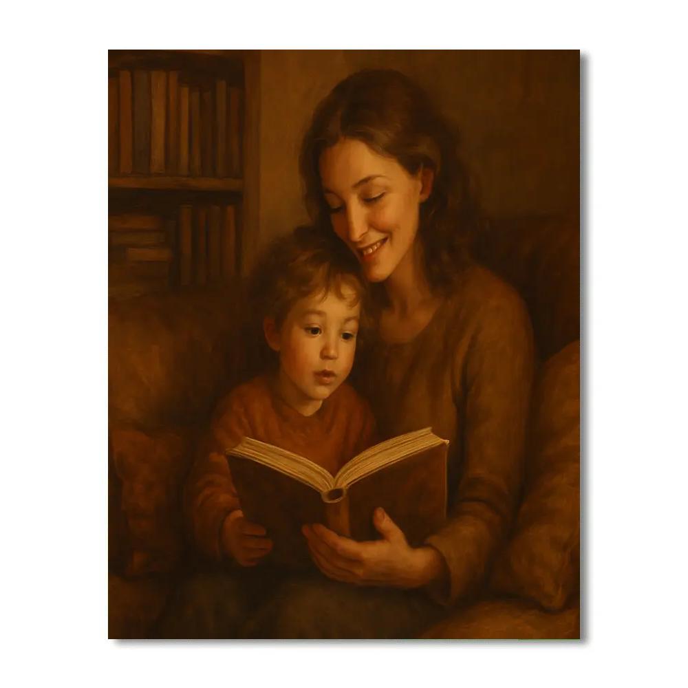 Starlit Storytime Bond paint by numbers