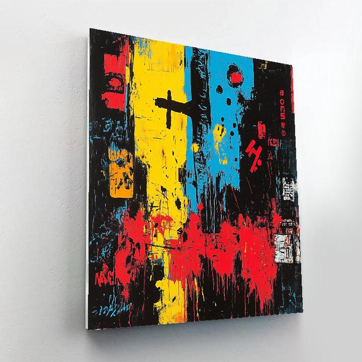 Basquiat Inspired Urban Myth painting number kit
