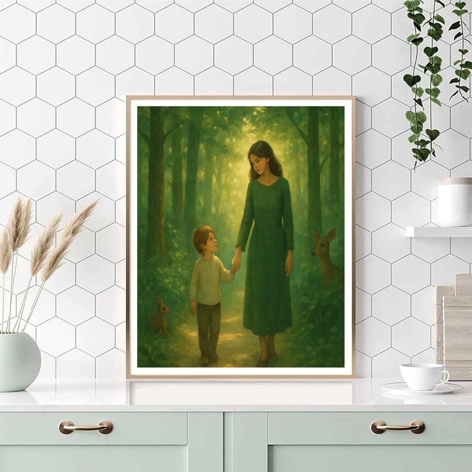 Gentle Forest Walk paint by number