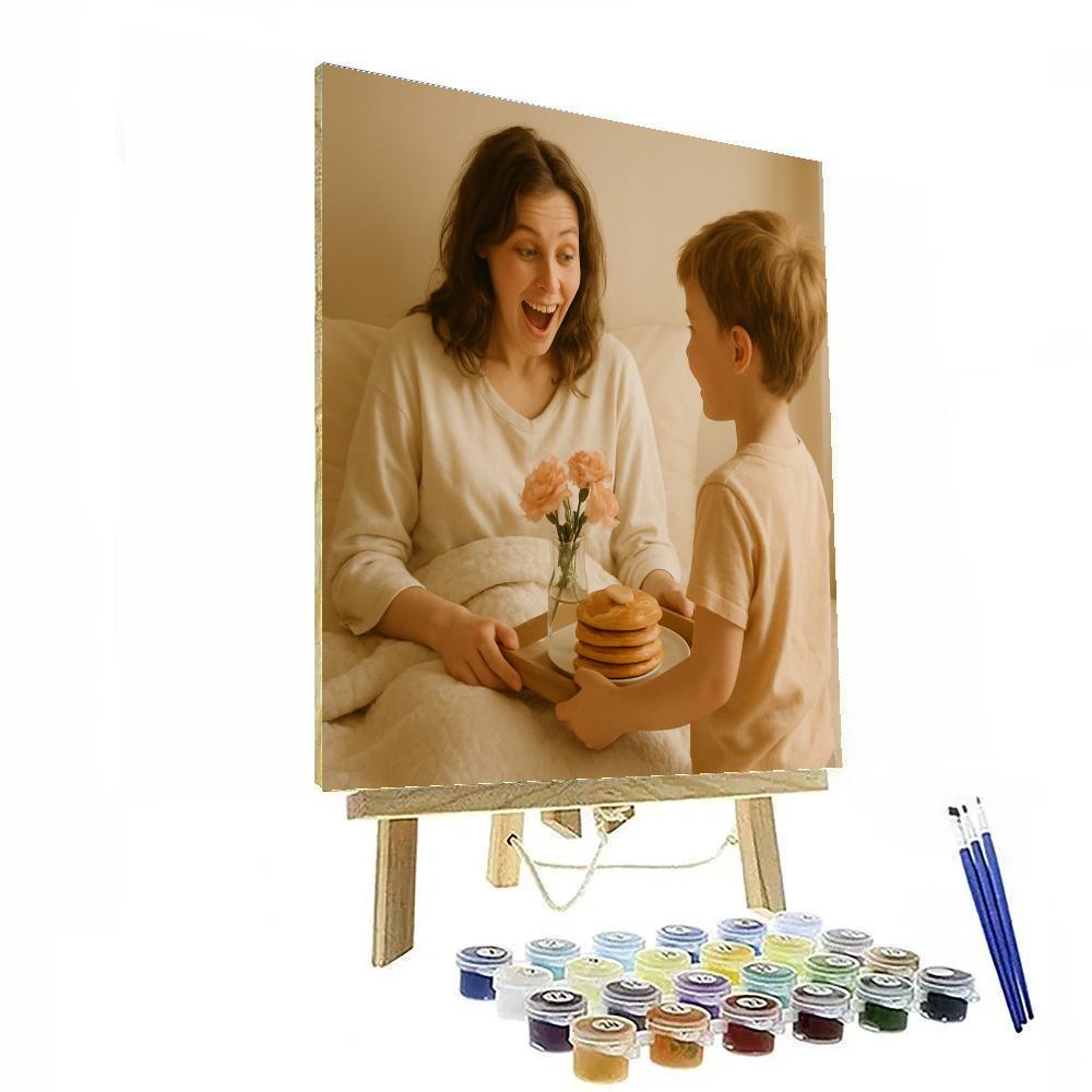 Morning Breakfast Surprise painting number kit