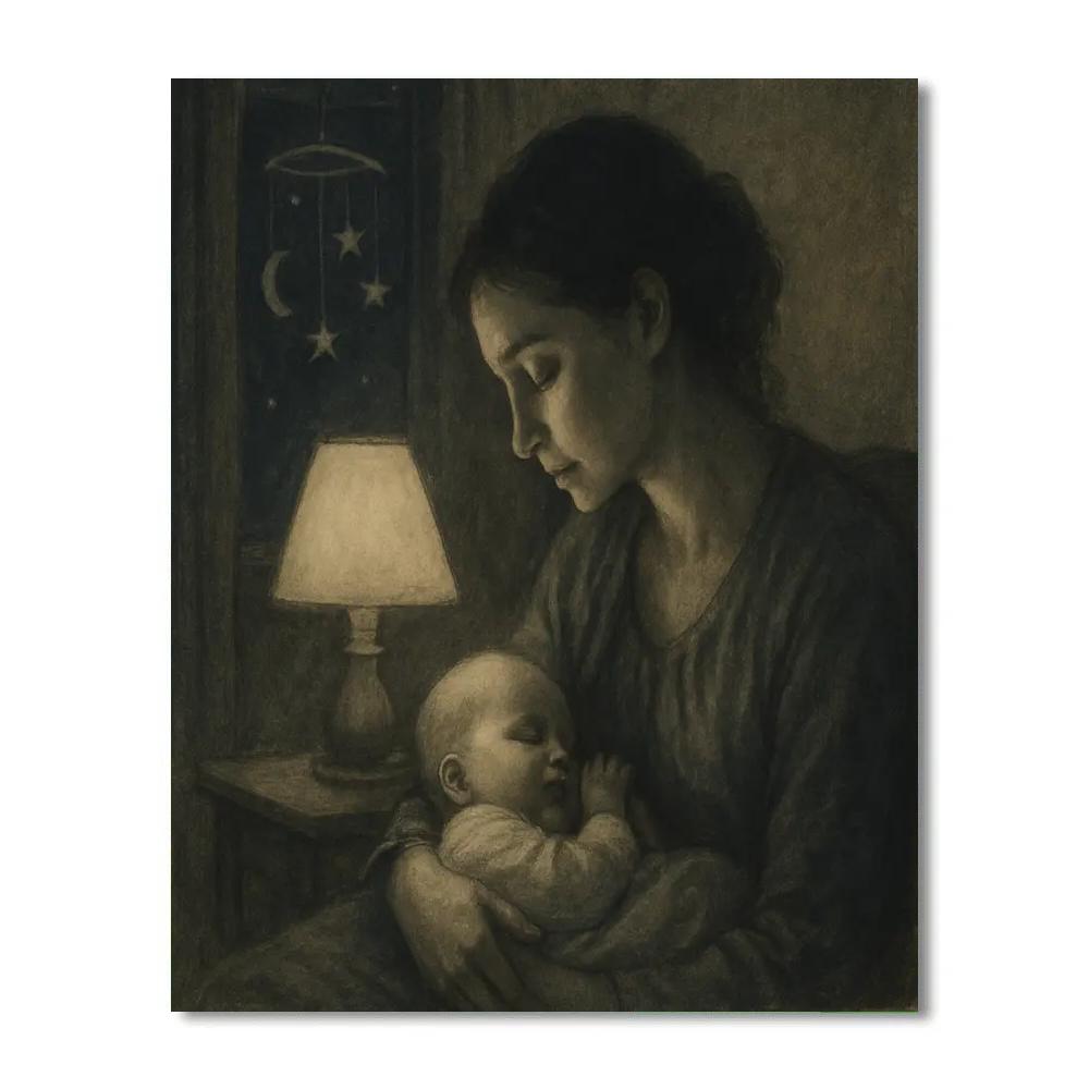 Bedtime Lullaby Glow Number painting