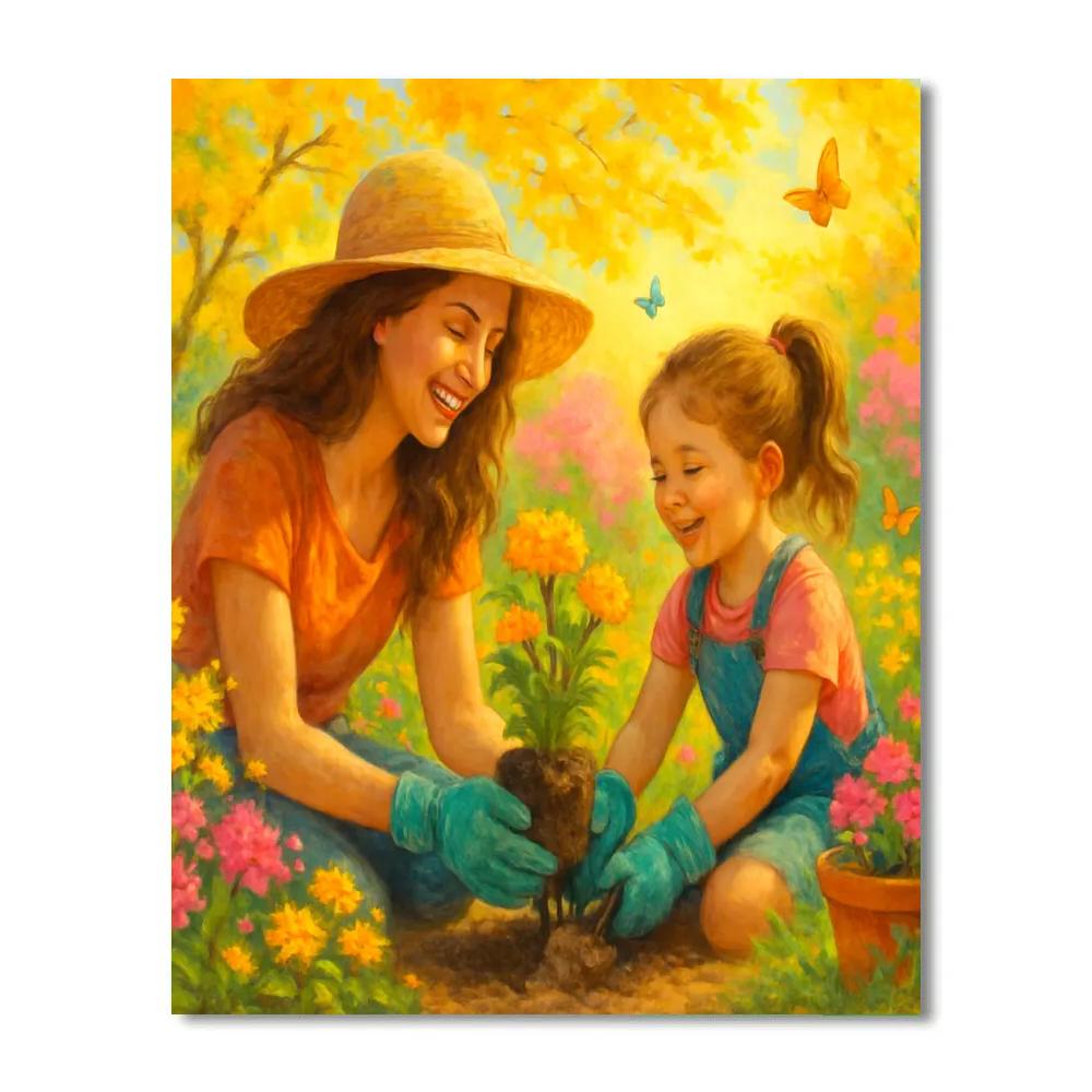 A Mothers Magical Garden Paint by numbers kits