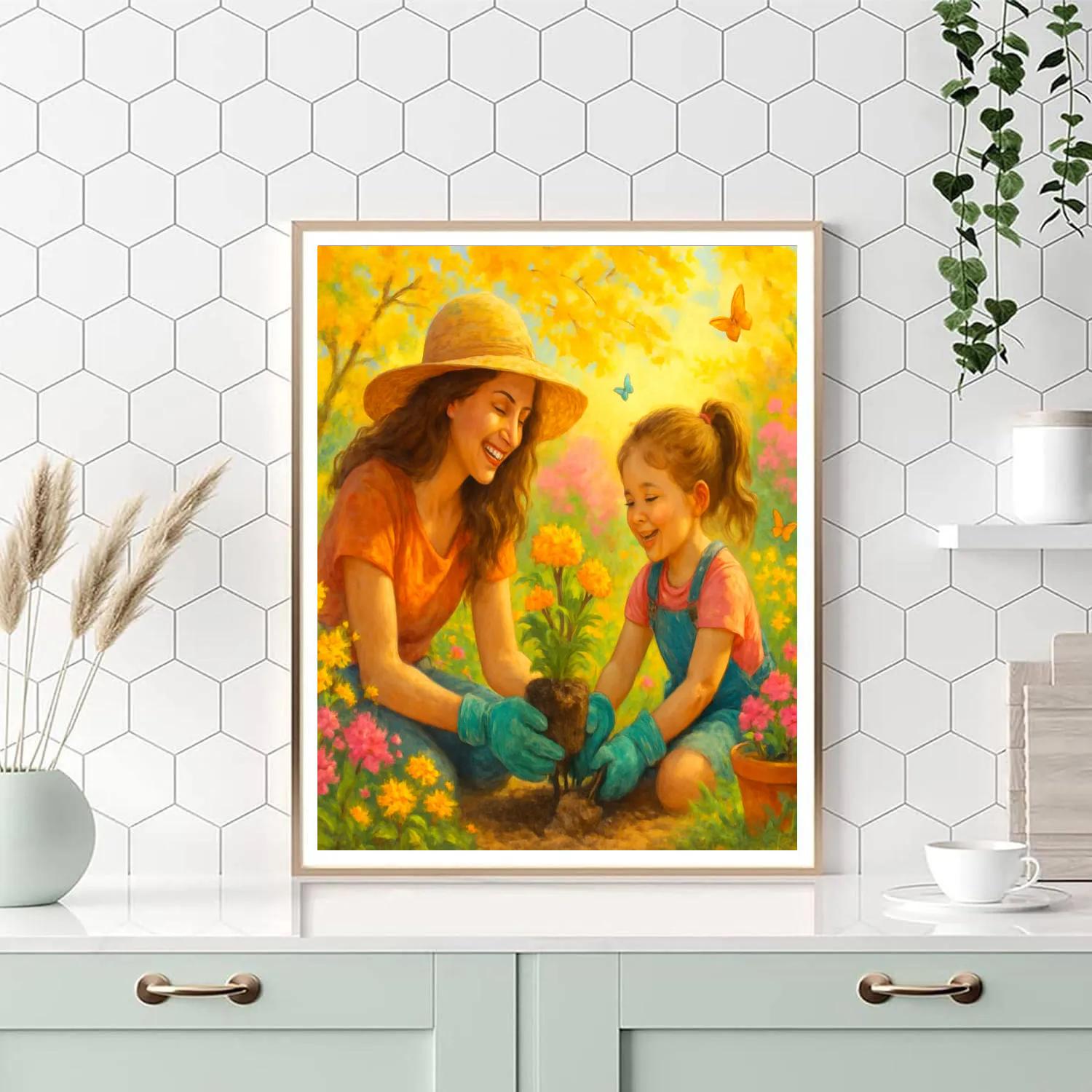 A Mothers Magical Garden Paint by numbers kits
