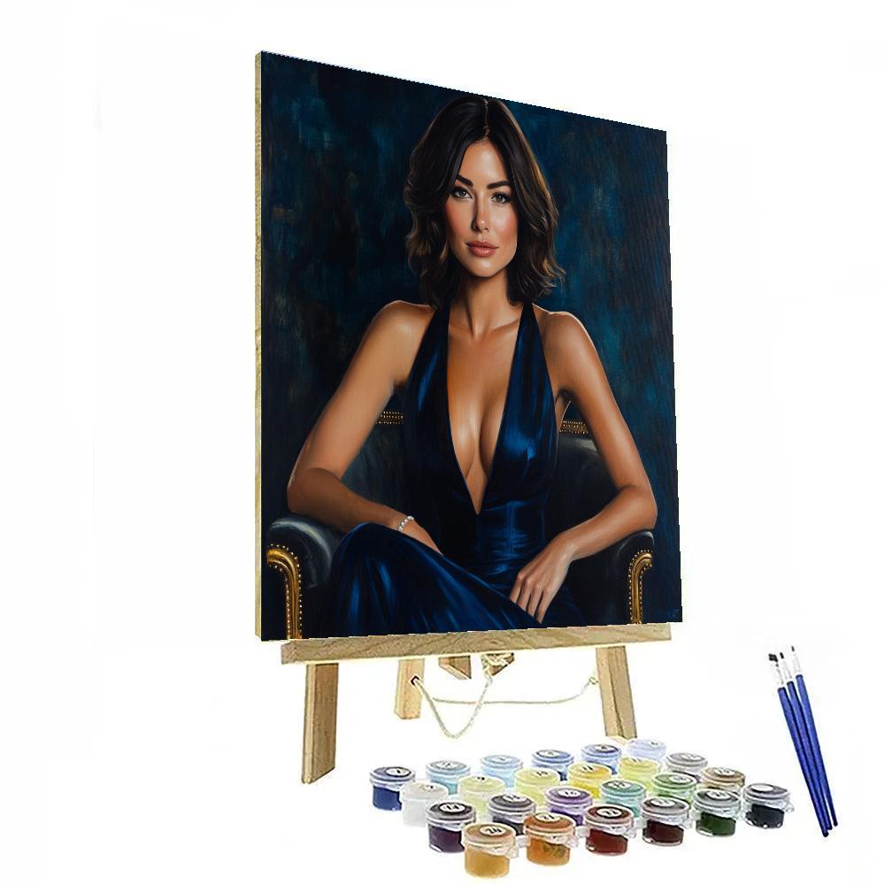 Sargent Inspired Portrait In Evening Dress paint by number