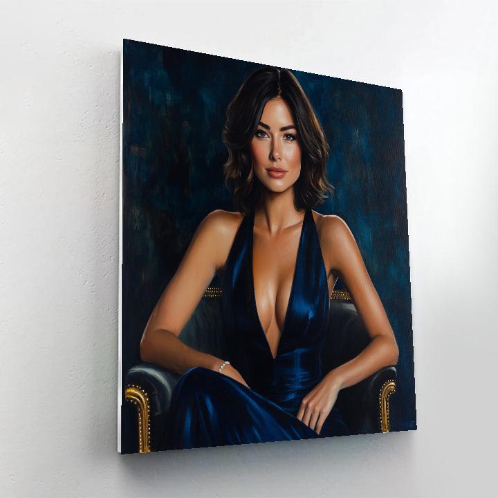 Sargent Inspired Portrait In Evening Dress paint by number