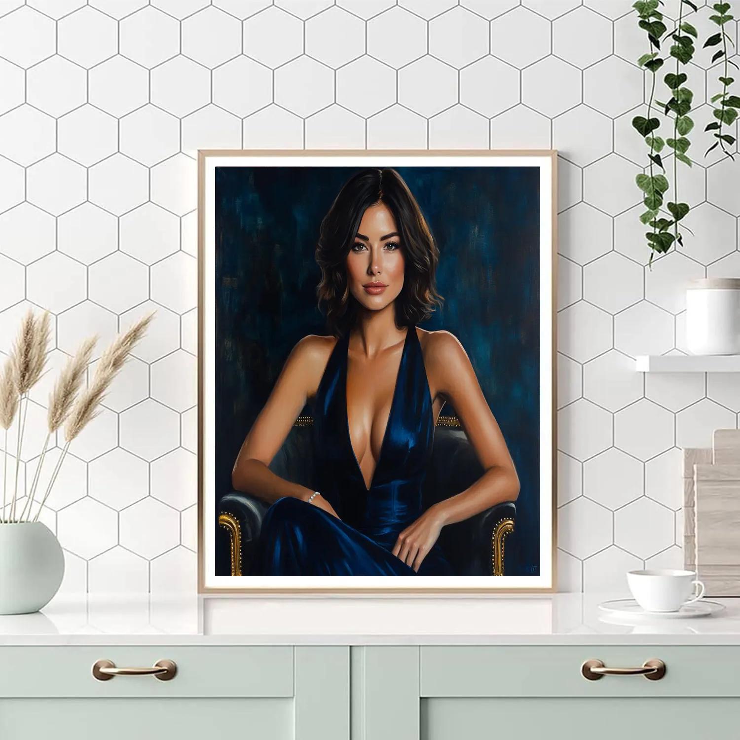 Sargent Inspired Portrait In Evening Dress paint by number
