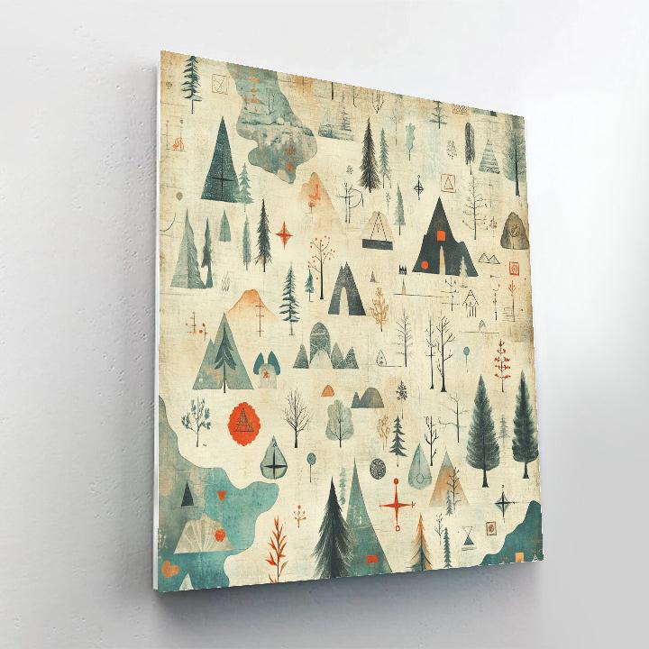 Klee Inspired Dream Map Paint by numbers art