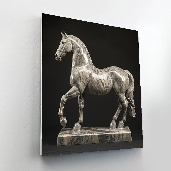 Michelangelo Inspired Marble Horse Paint by numbers kits