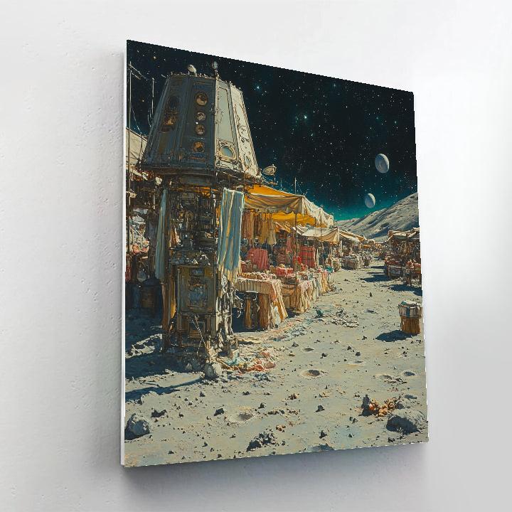 Dali Inspired Lunar Bazaar Numbered painting kits