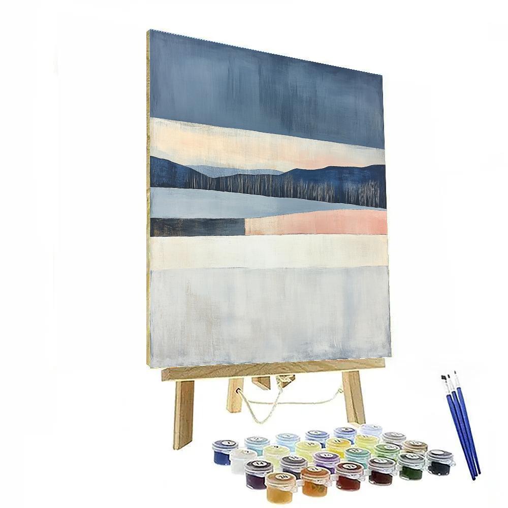 Rothko Inspired Winter Field paint by number