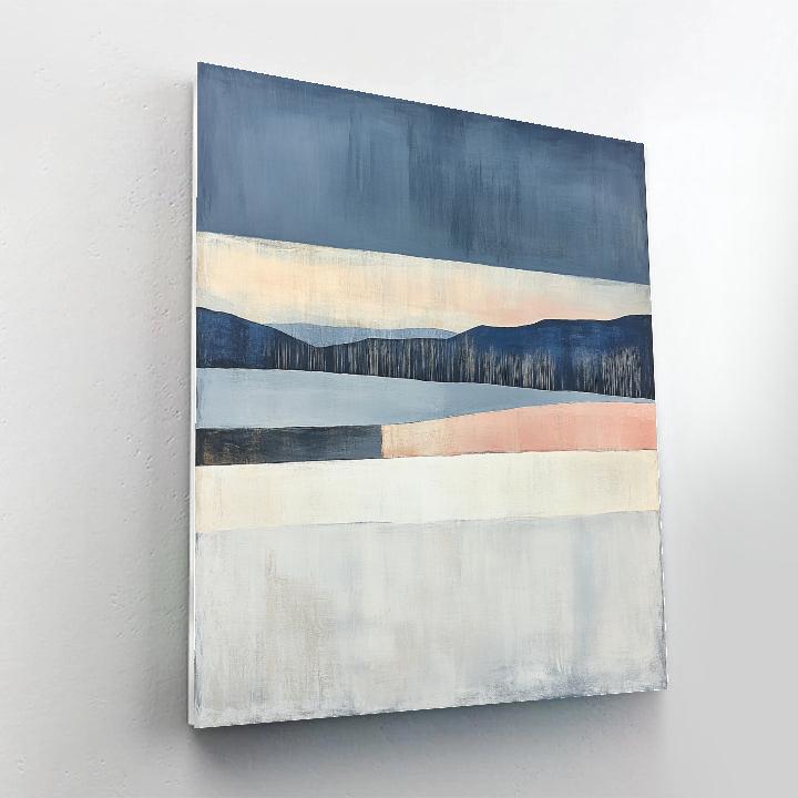 Rothko Inspired Winter Field paint by number