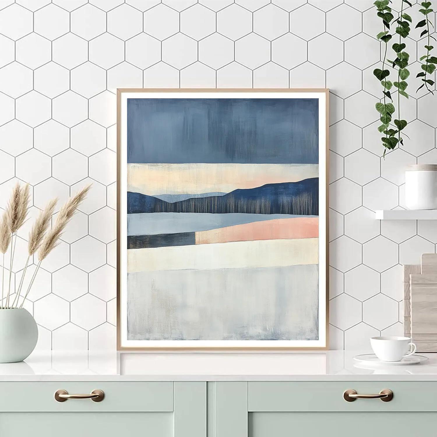 Rothko Inspired Winter Field paint by number