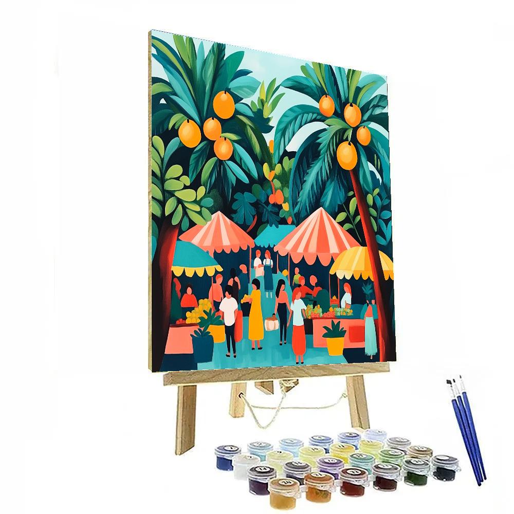Matisse Inspired Market Stalls Painting by numbers kit