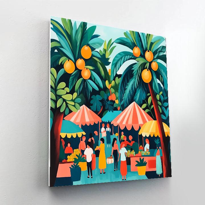 Matisse Inspired Market Stalls Painting by numbers kit