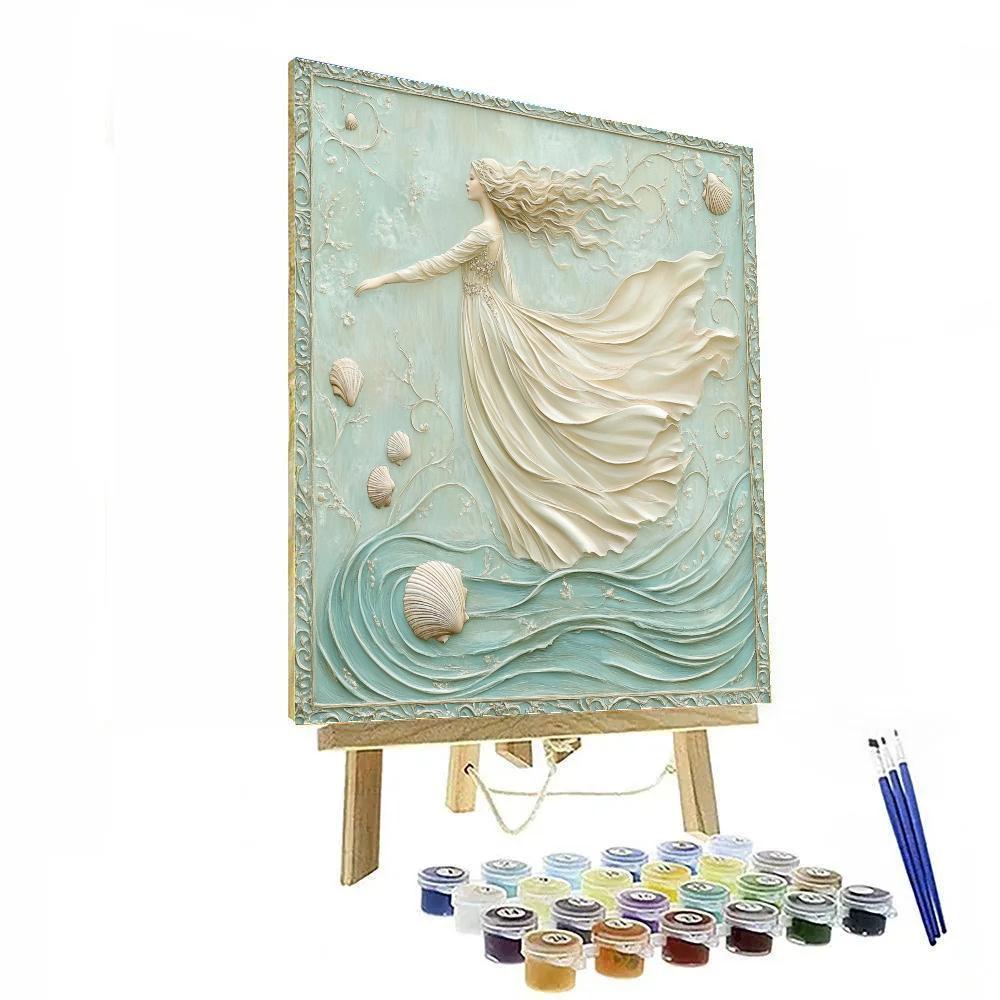 Botticelli Inspired Mermaid Cove Paint by numbers art