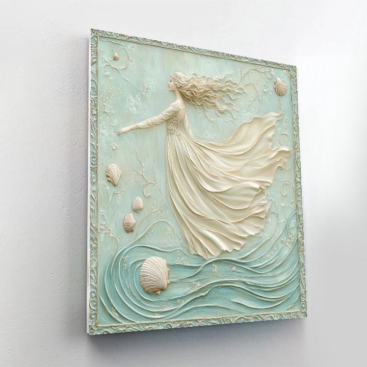 Botticelli Inspired Mermaid Cove Paint by numbers art