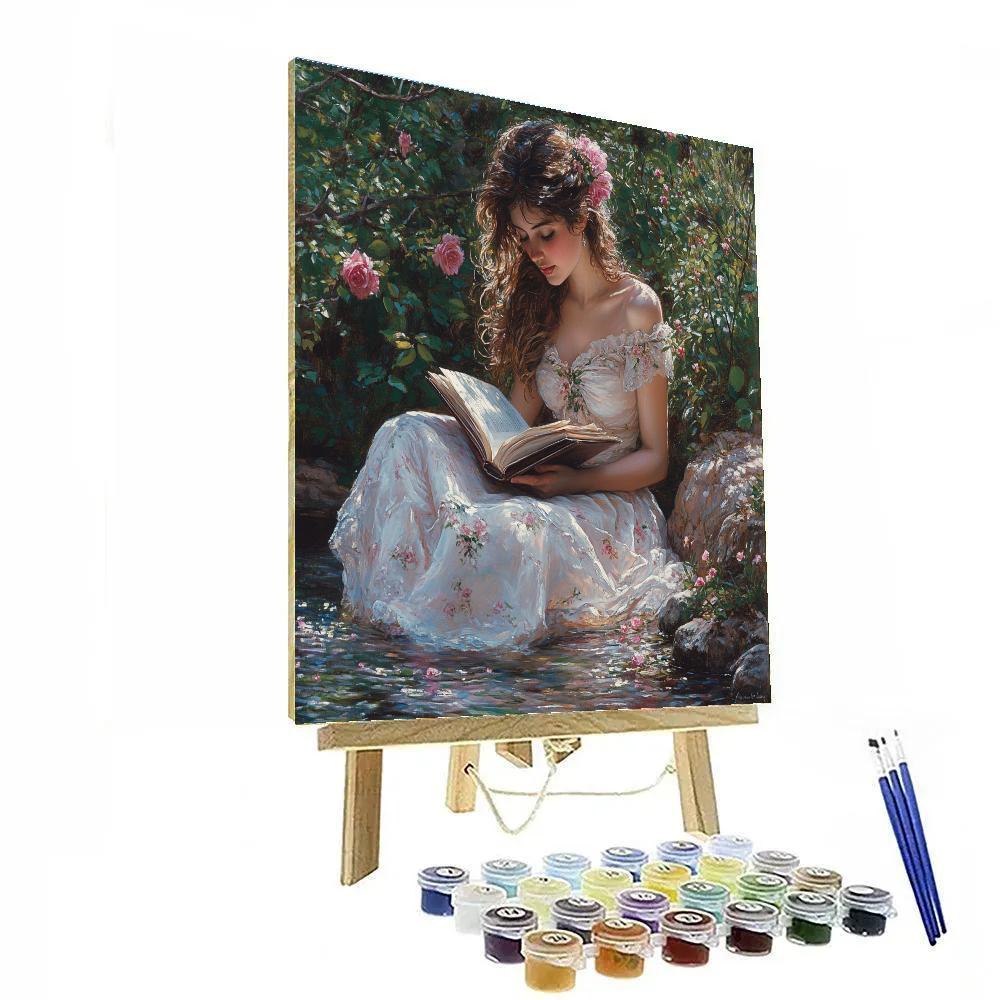 Millais Inspired Brookside Reading Painting by numbers kit