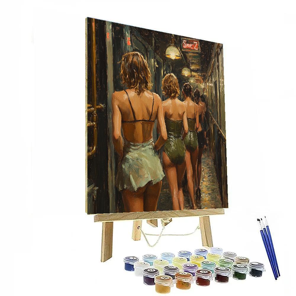 Manet Inspired Backstage Paint by numbers art
