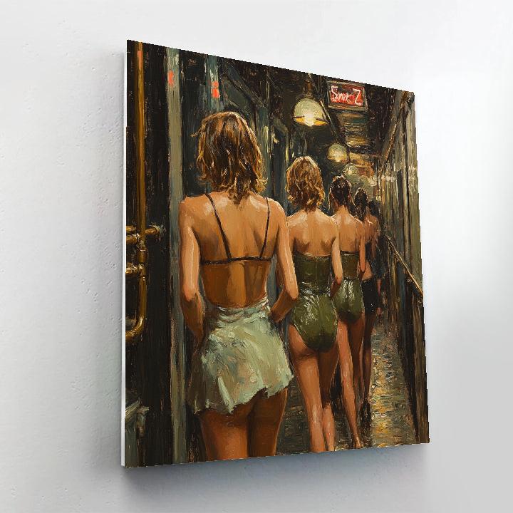 Manet Inspired Backstage Paint by numbers art