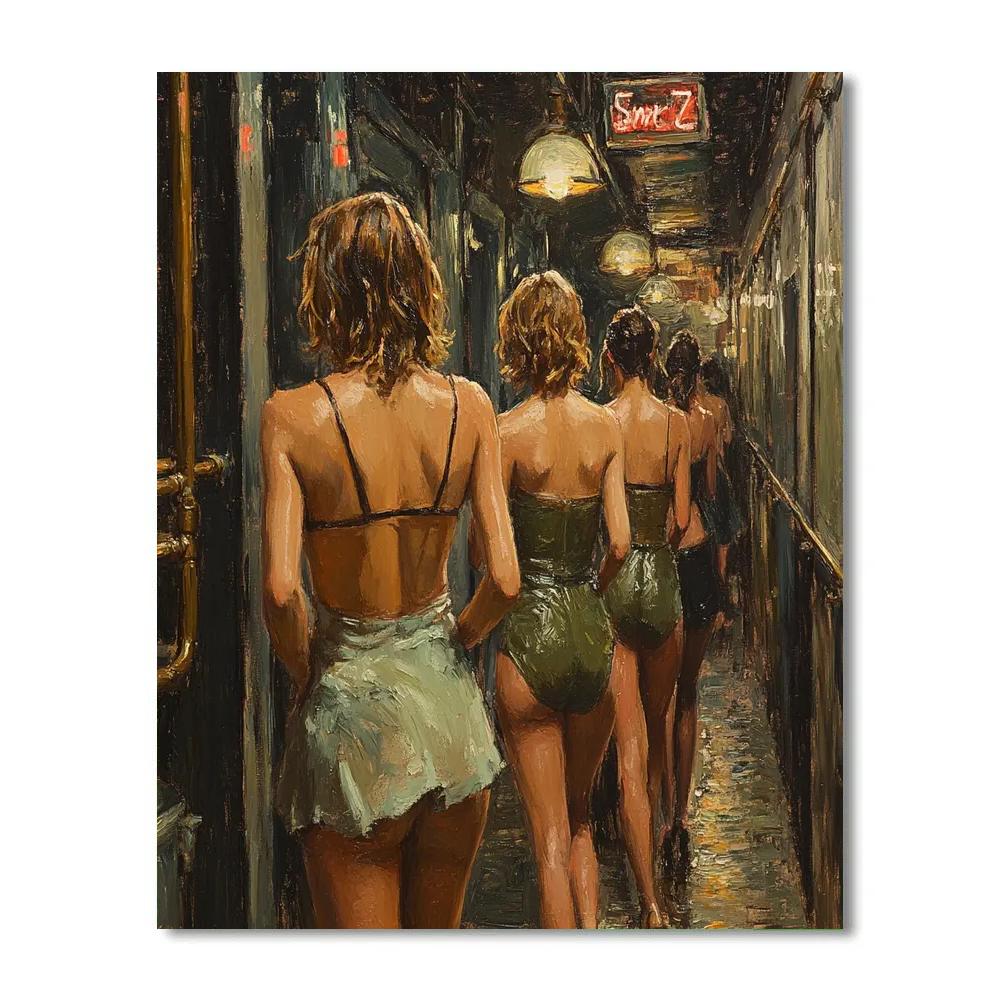 Manet Inspired Backstage Paint by numbers art