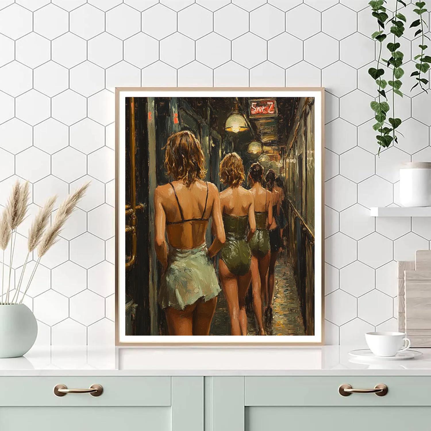 Manet Inspired Backstage Paint by numbers art
