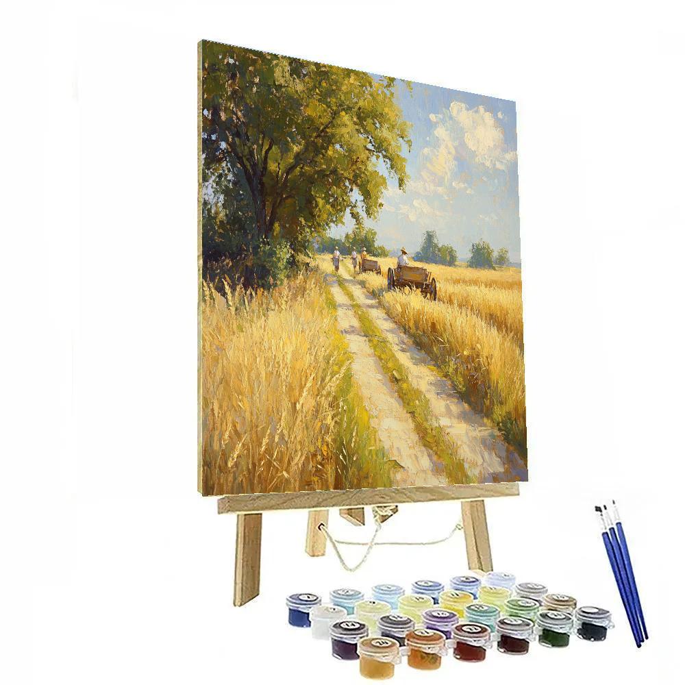 Pissarro Inspired Harvest Path Numbered painting kits