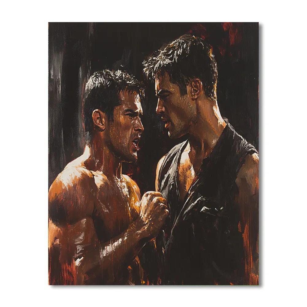 Caravaggio Inspired Street Brawl DIY paint by numbers
