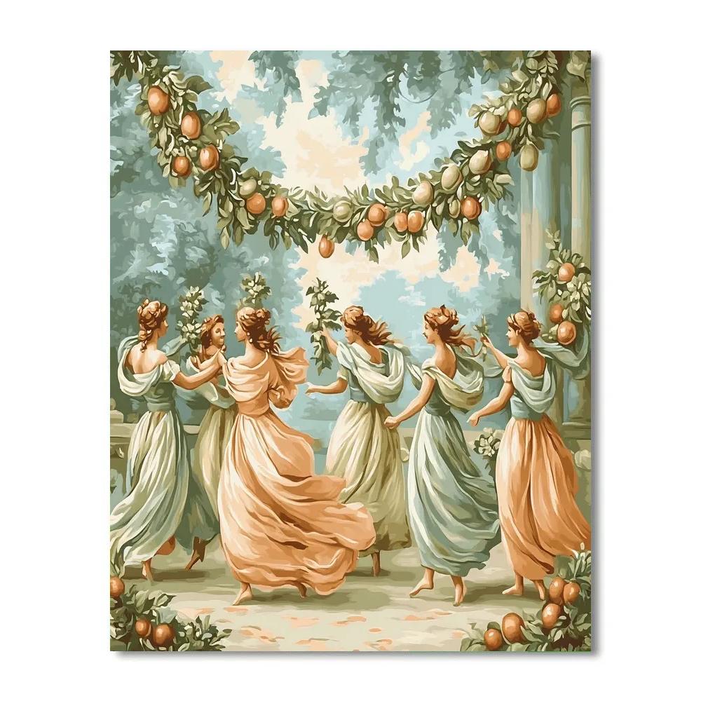 Botticelli Inspired Harvest Festival paint by number