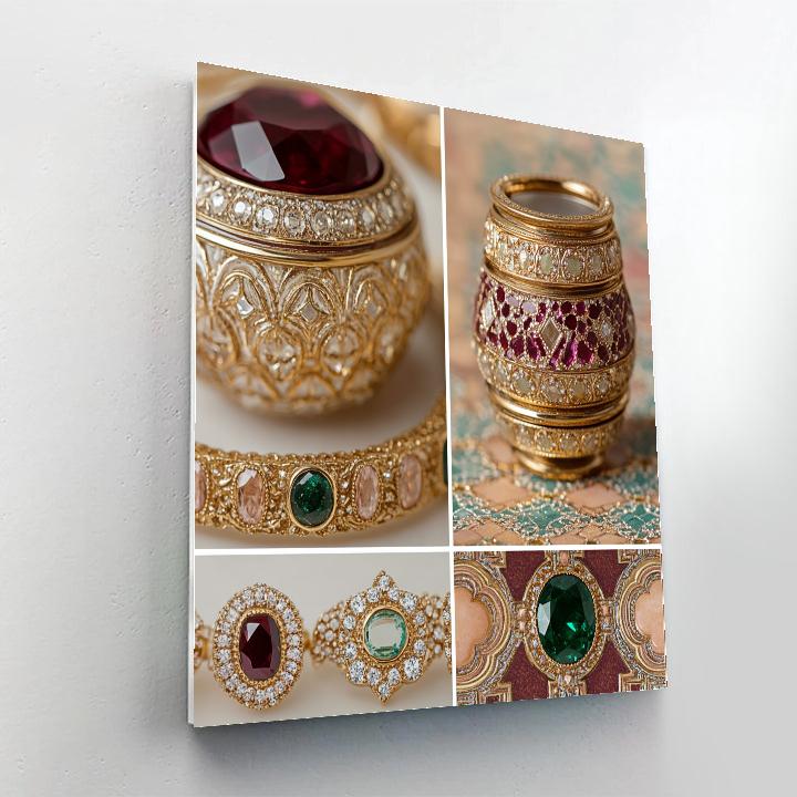 Klimt Inspired Jewelry Box Numbered painting kits