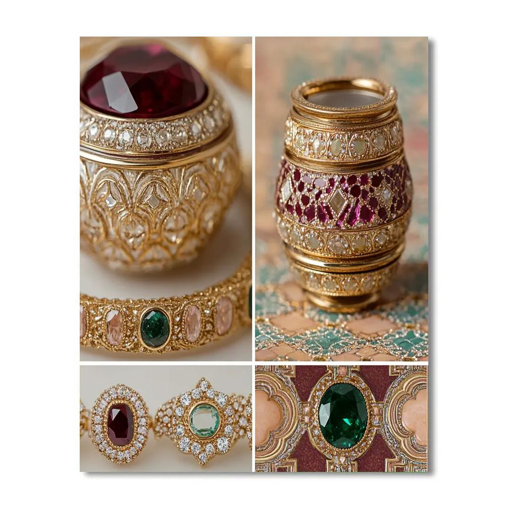 Klimt Inspired Jewelry Box Numbered painting kits
