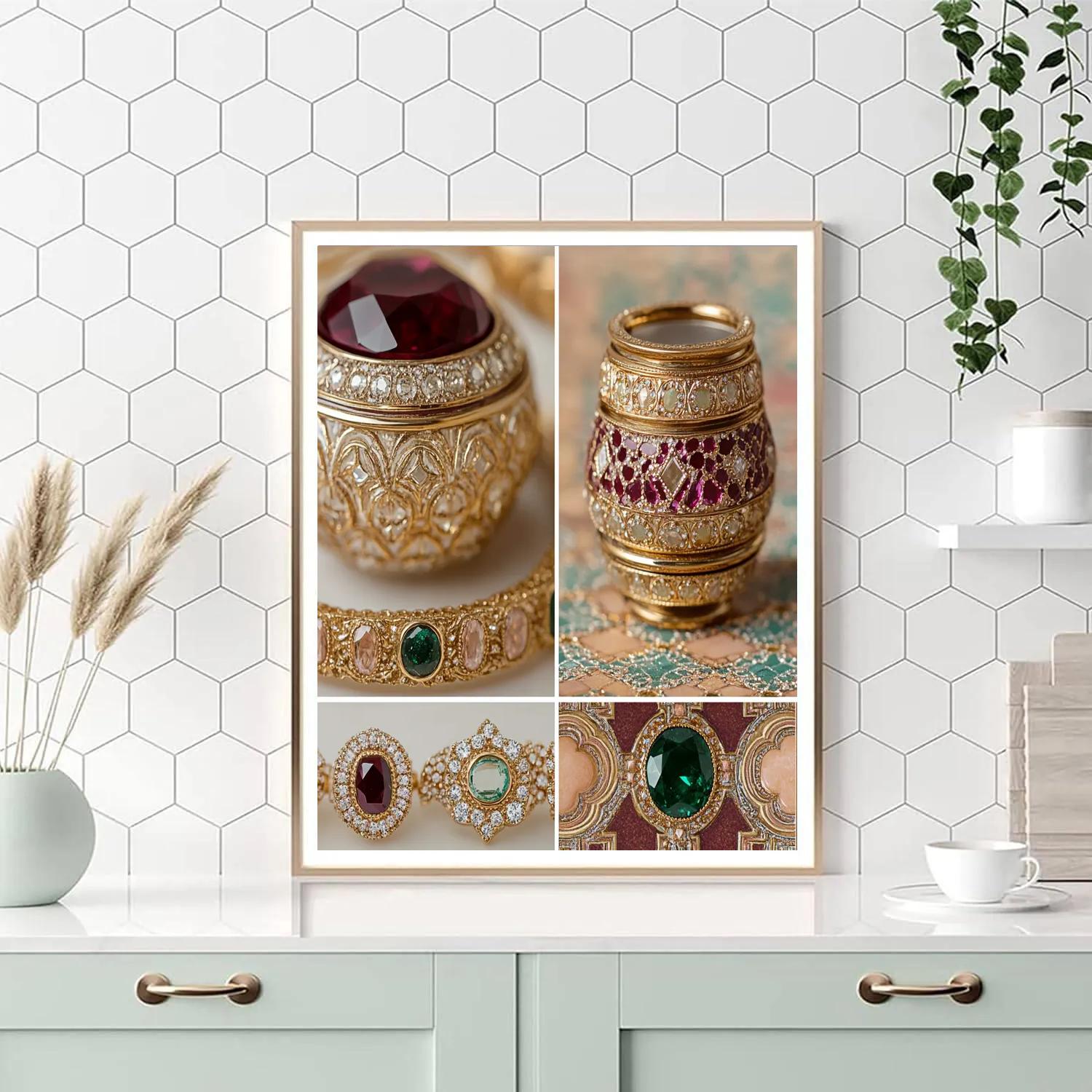 Klimt Inspired Jewelry Box Numbered painting kits